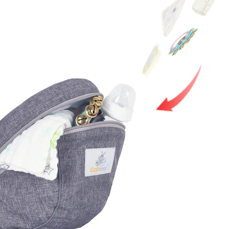 Porte-bébé assise intégrée - sangles sécurisées