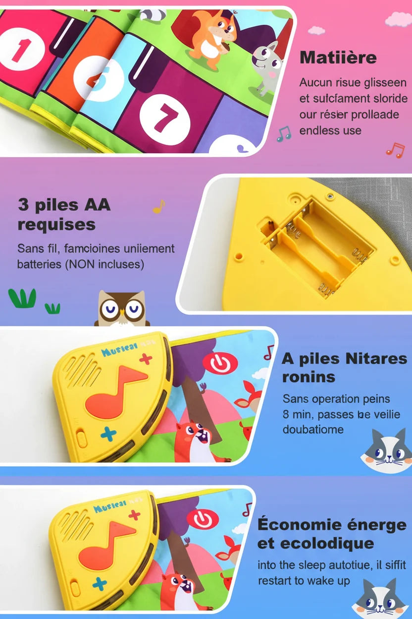 Tapis piano musical - présentation complète du produit