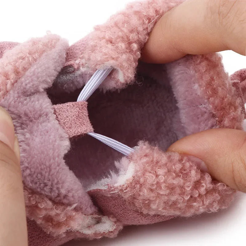 Chaussons peluche - motifs animaliers