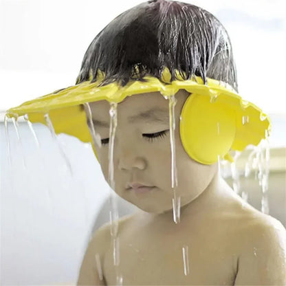 Casquette de bain bébé pour shampoing sans larmes