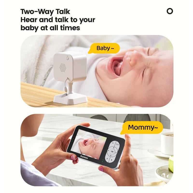 Babyphone vidéo - image nette avec zoom