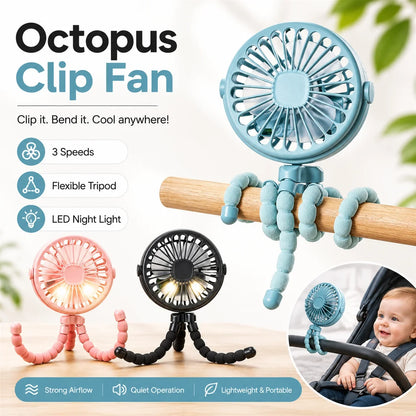 Mini ventilateur - bras orientable à 360 degrés