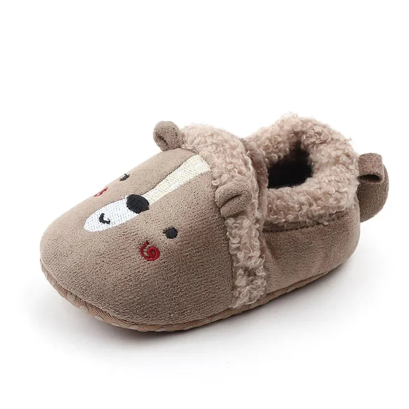 Chaussons peluche - idéal pour les premiers pas