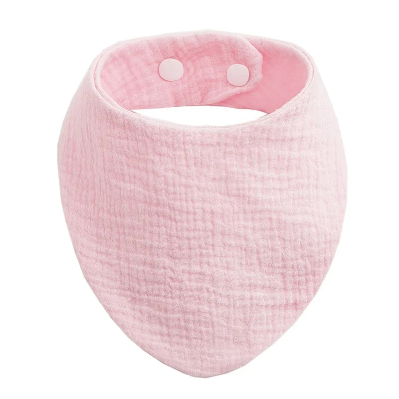 Bavoir bandana - coloris rose foncé