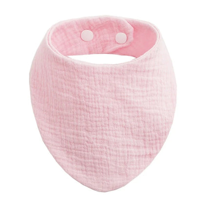 Bavoir bandana - coloris rose foncé
