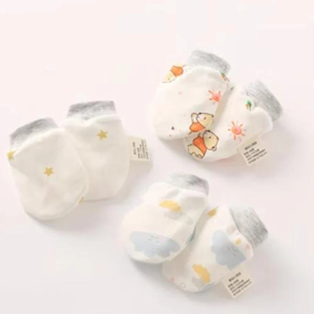 Moufles anti-griffures - coton doux et respirant