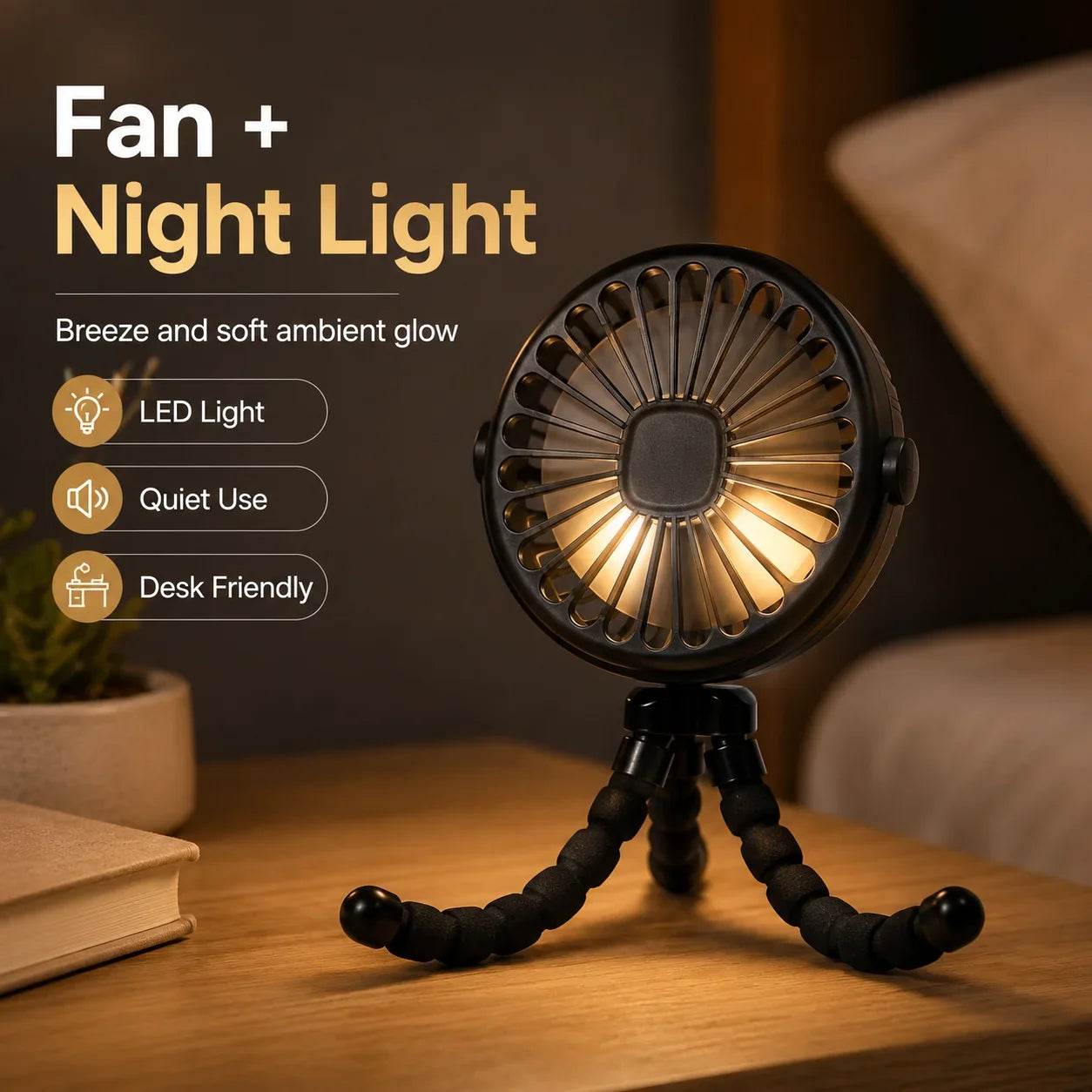 Mini ventilateur - coloris disponibles