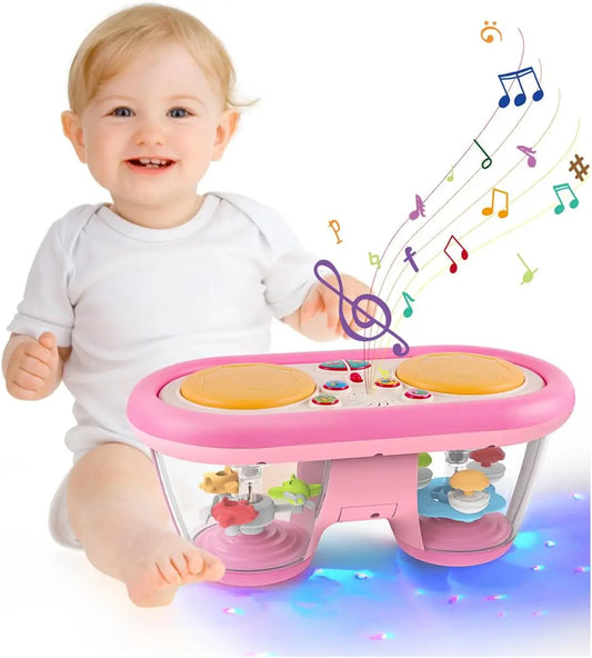 Tambour musical électronique bébé lumières et sons