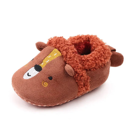 Chaussons peluche - vue de détail du tissu