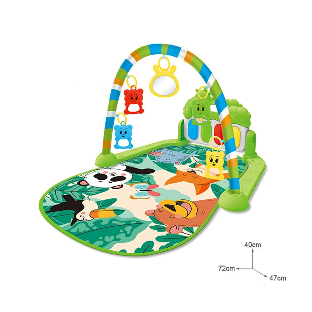 Tapis d'éveil - petits animaux suspendus
