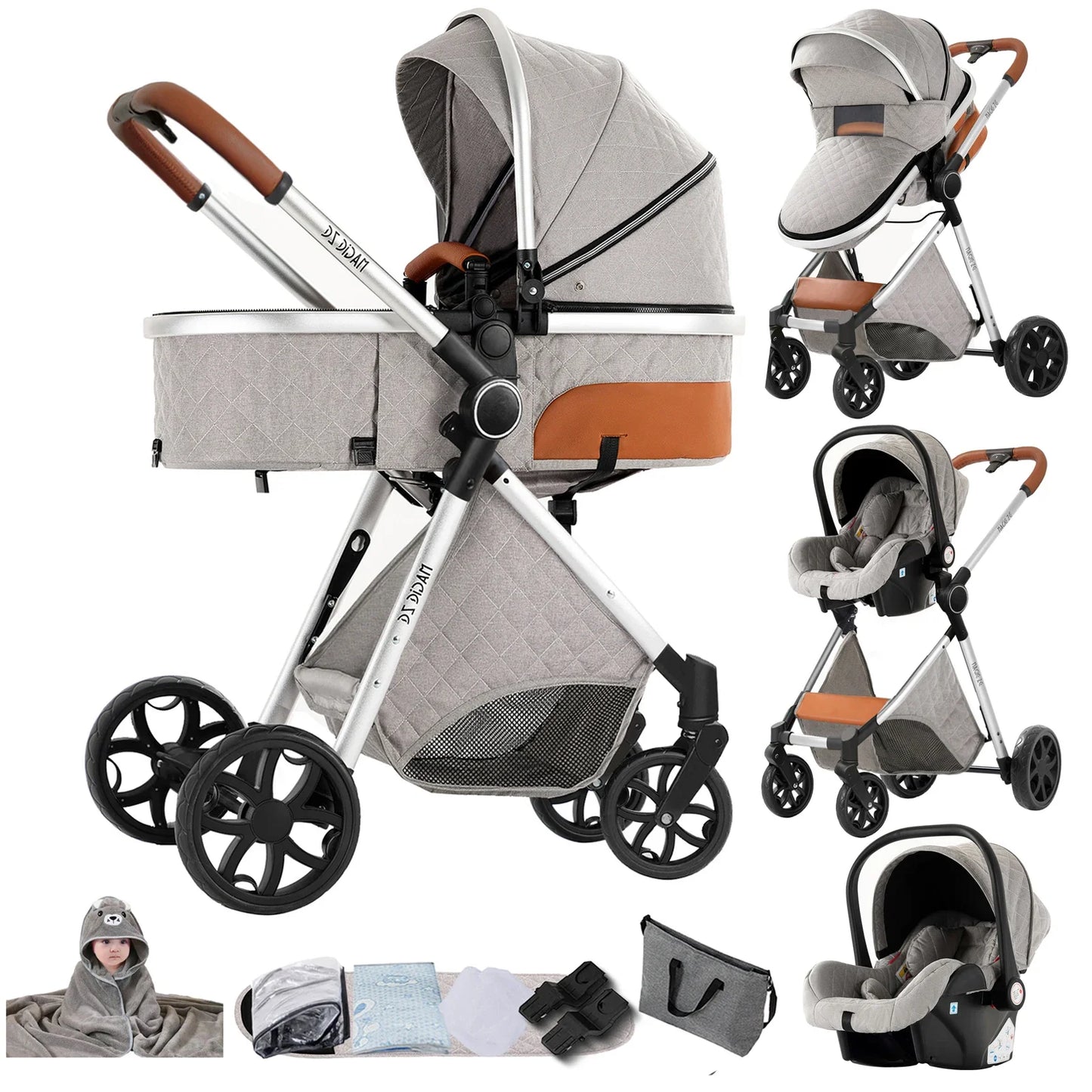 Poussette Magic ZC - capote réglable pare-soleil