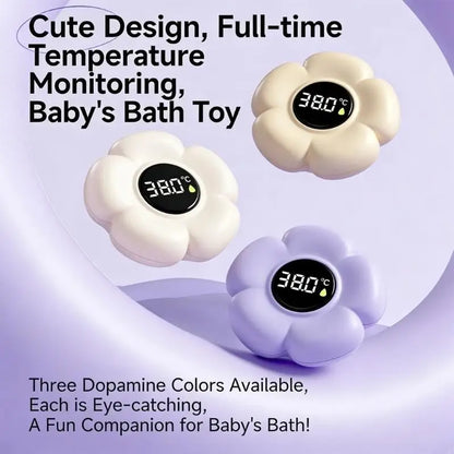Thermomètre de bain flottant en forme de fleur