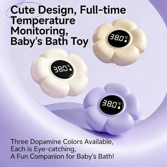 Thermomètre de bain flottant en forme de fleur