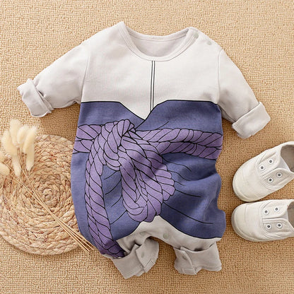 Body bébé capuche - vue de détail du tissu