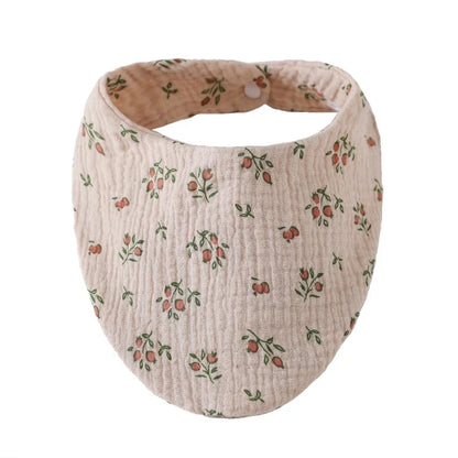 Bavoir bandana - coloris bleu paon