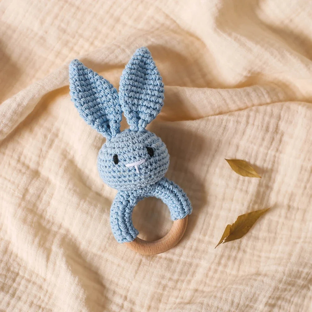 Hochet crochet lapin - idéal pour une naissance