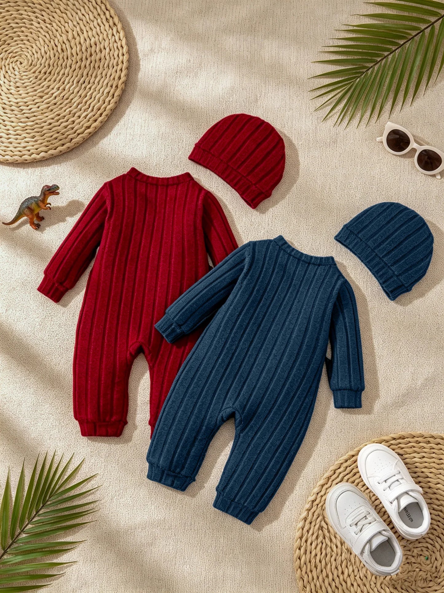 Combinaison automne-hiver - badge ourson sur la poitrine