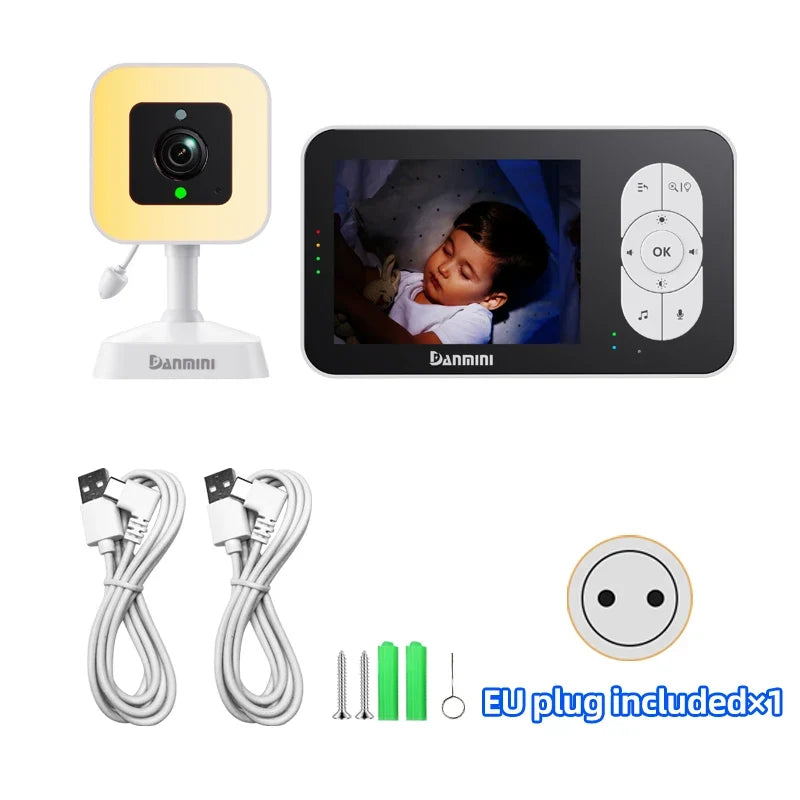 Babyphone vidéo - portable jusqu'à 300m de portée