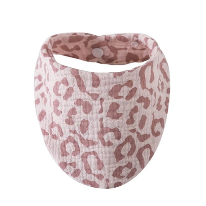 Bavoir bandana - coloris rose clair
