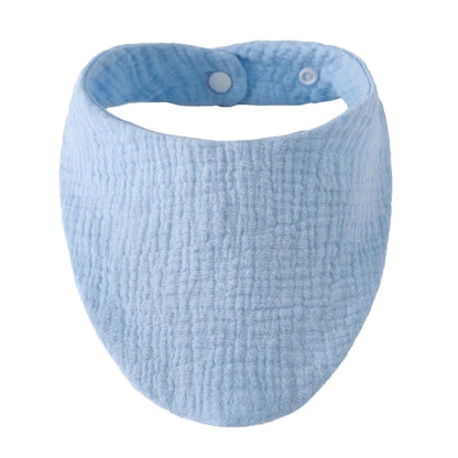 Bavoir bandana - gros plan sur la fermeture pression