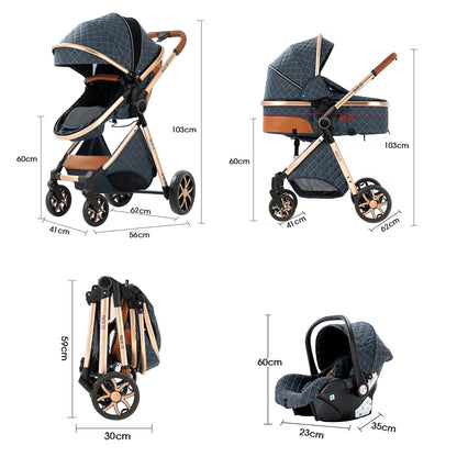Poussette Magic ZC - grand panier de rangement